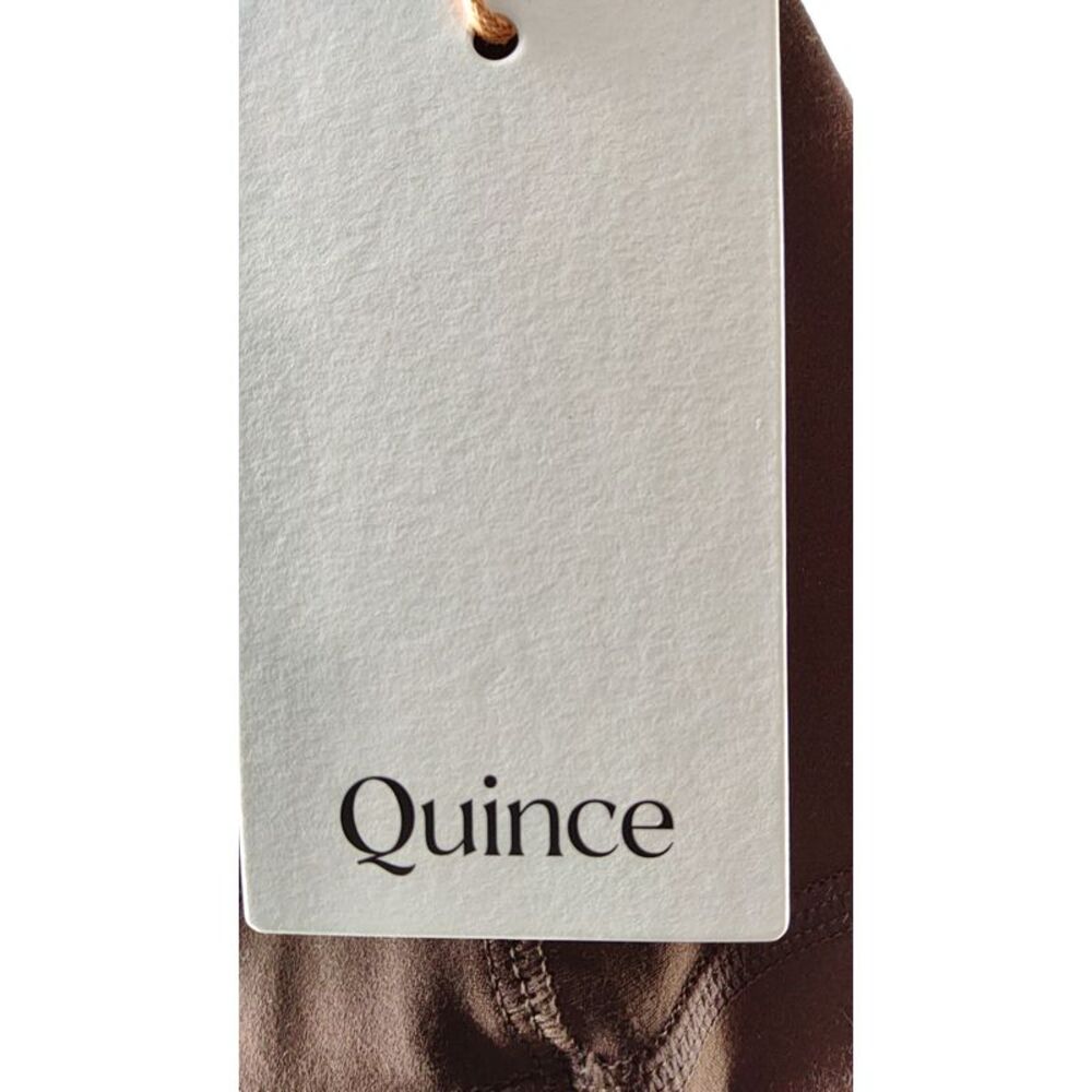 Quince Brown Sleeved Top M - Picture 3 of 3